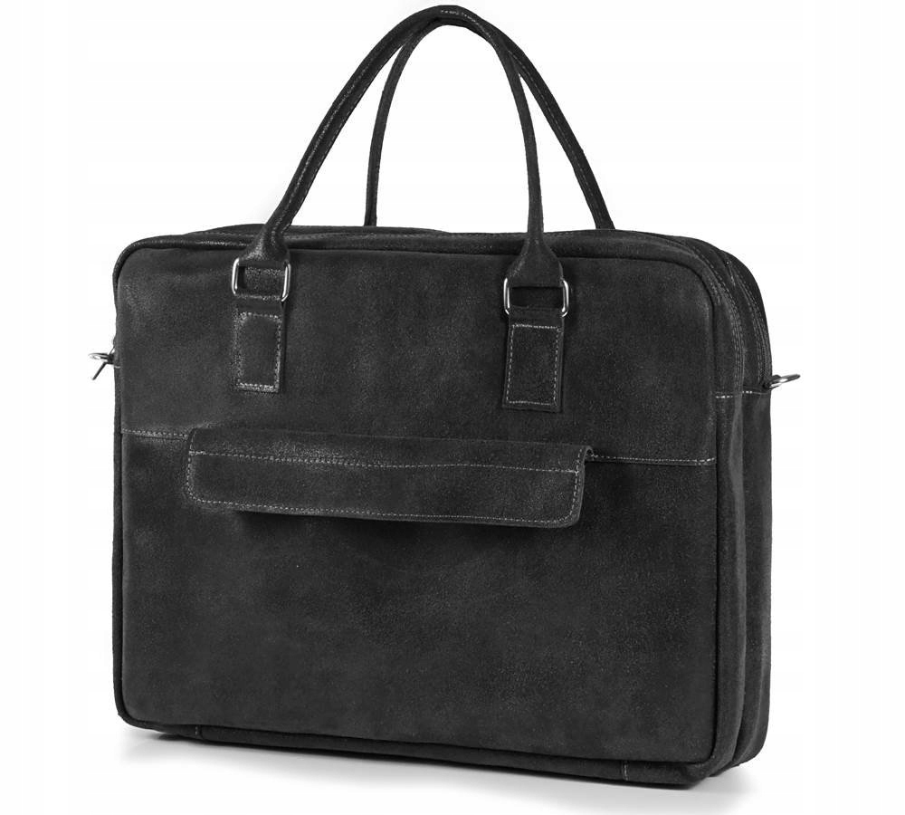 SKÓRZANA TORBA NA LAPTOP SOLOME GRAFIT 17" ALSTON VINTAGE Marka Solome