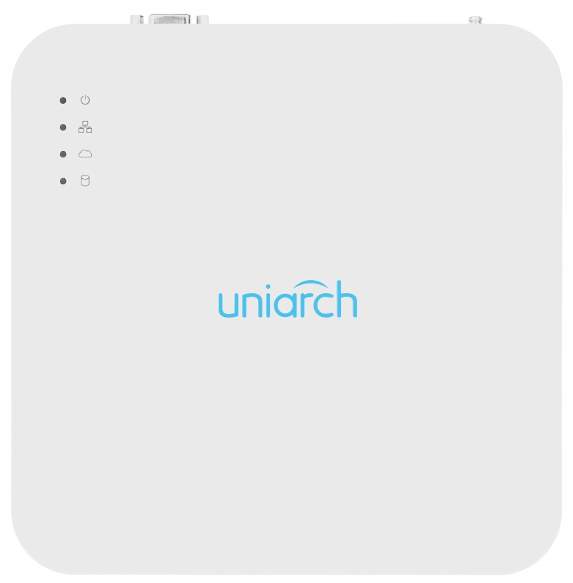 Rejestrator IP PoE do 4 kamer 5Mp UNIARCH Dysk 1TB Marka Inna