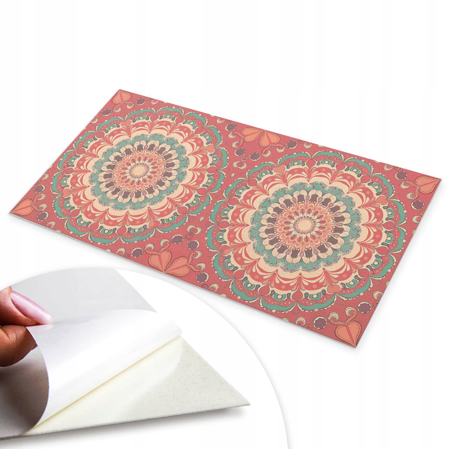 Nástěnný Pvc panel Samolepicí Mandala s jemnými detaily 120 x 60 cm