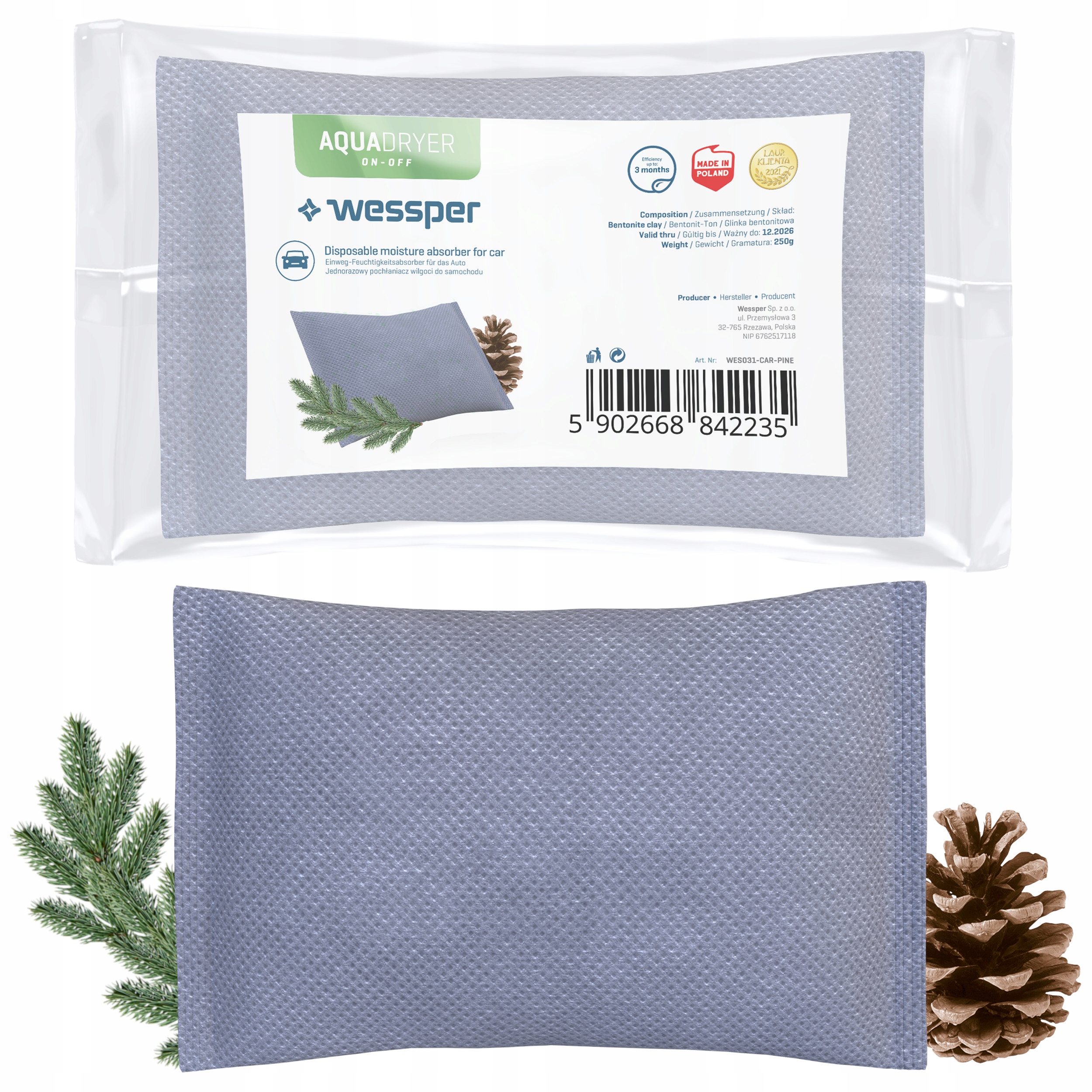 

Pochłaniacz Wilgoci Do Auta Jednorazowy 250G