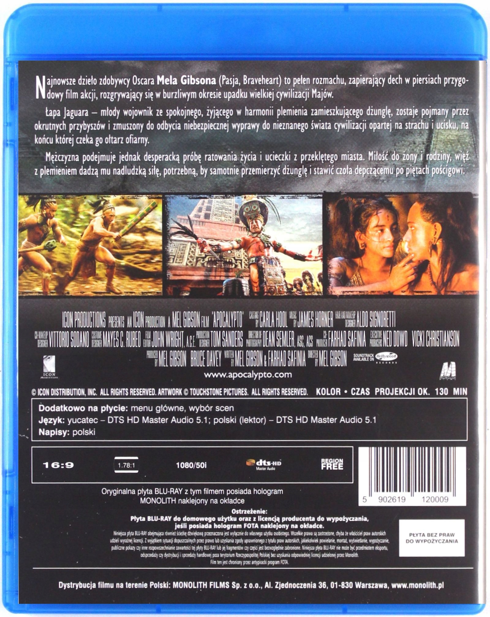 APOCALYPTO (BLU-RAY) Gatunek przygodowe