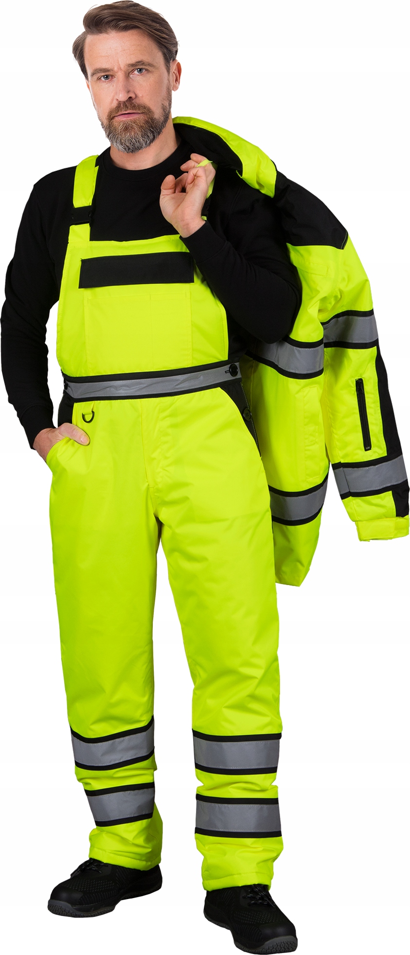 Zimní kalhoty zahradnické výstražné Zateplené Milling-b Yb vel. 6XL
