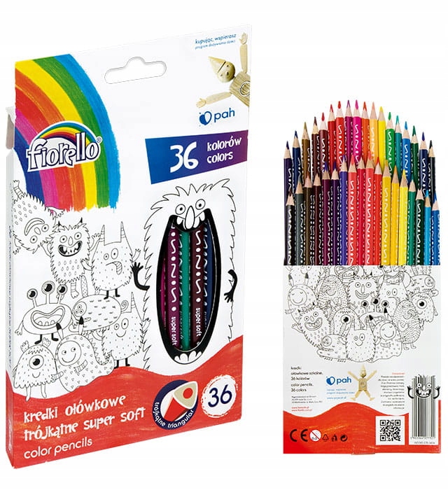 

Kredki Trójkątne Fiorello Soft 170-2474