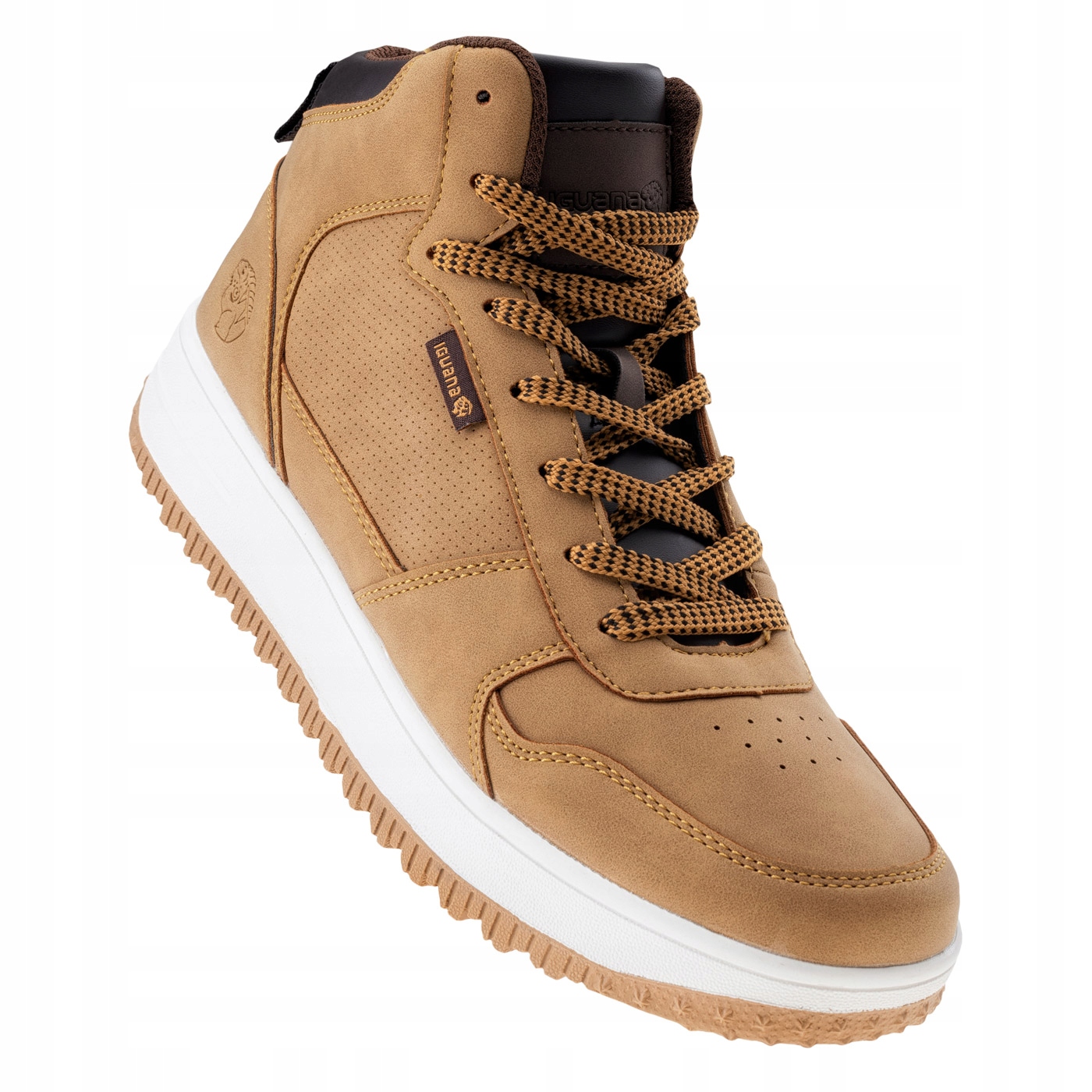 Pánské boty Iguana Karson MID Camel béžové vysoké casual 45