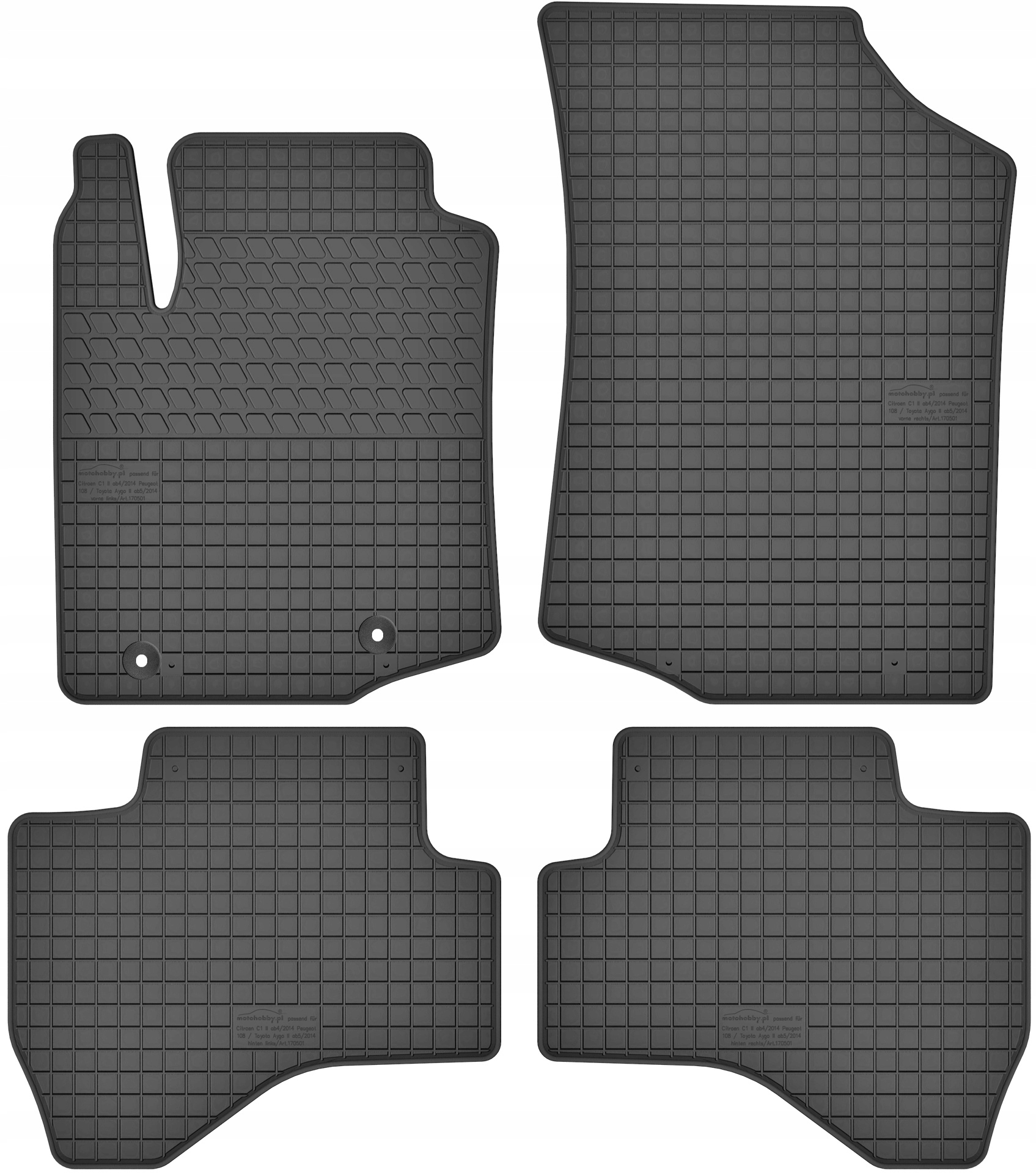 

Citroen C1 II 2014- Dywaniki gumowe