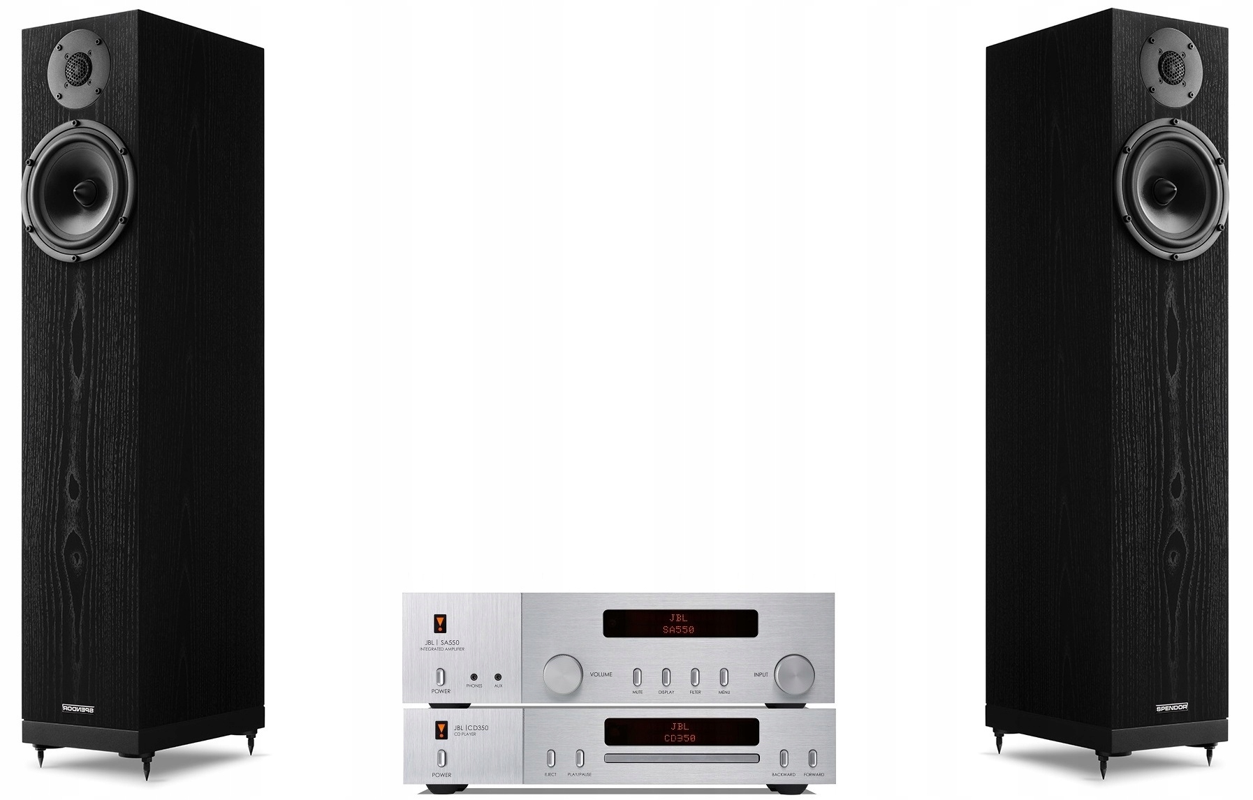 Jbl SA550 Classic CD350 Prehrávač Spendor A7 Black Oak