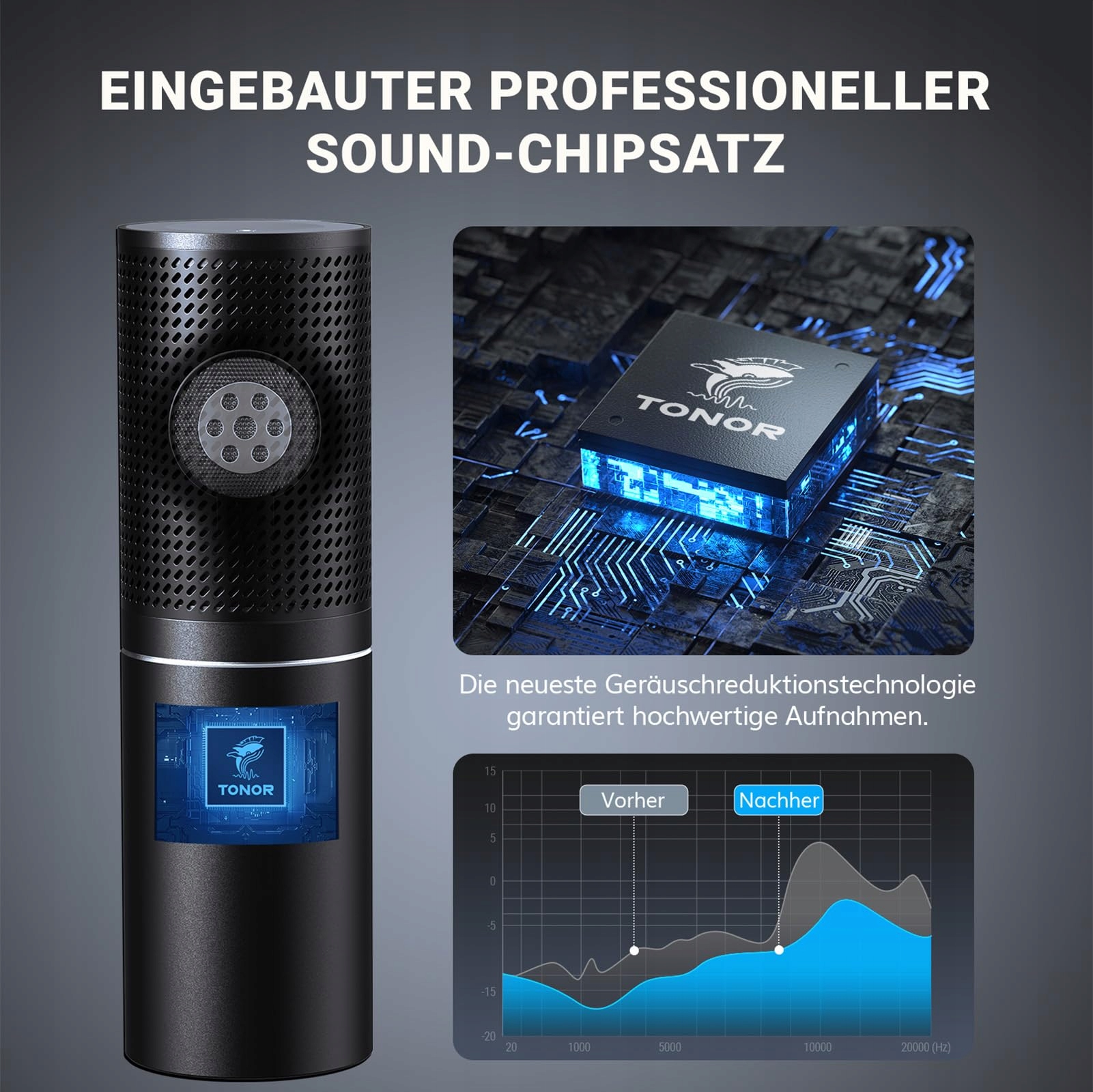 TONOR Mikrofon Gaming USB PC Podcast Kondensator Zestaw do Streamingu — miniatura 3