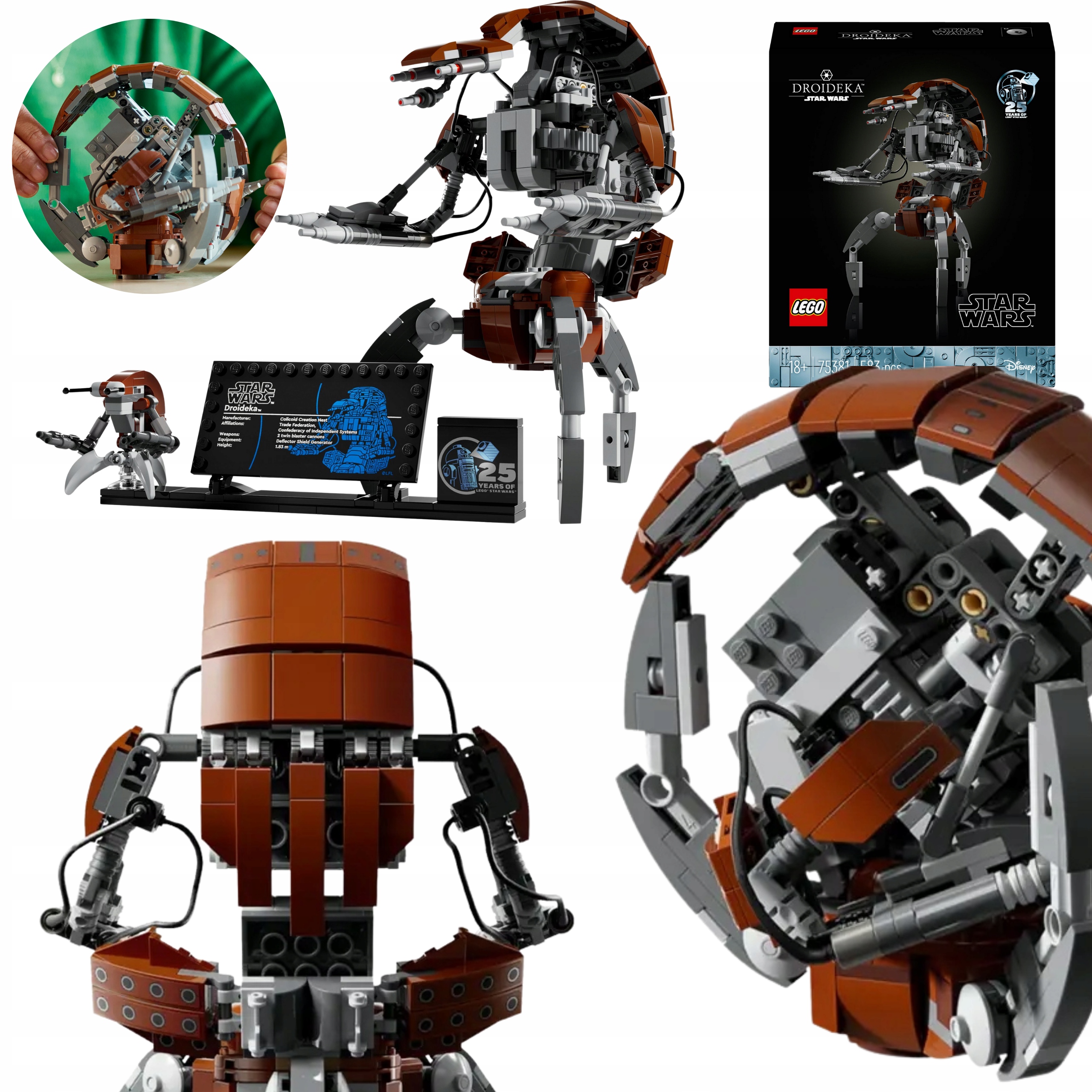 Lego Star Wars Zestaw Klocków Figurka Premium XL Święta Droideka