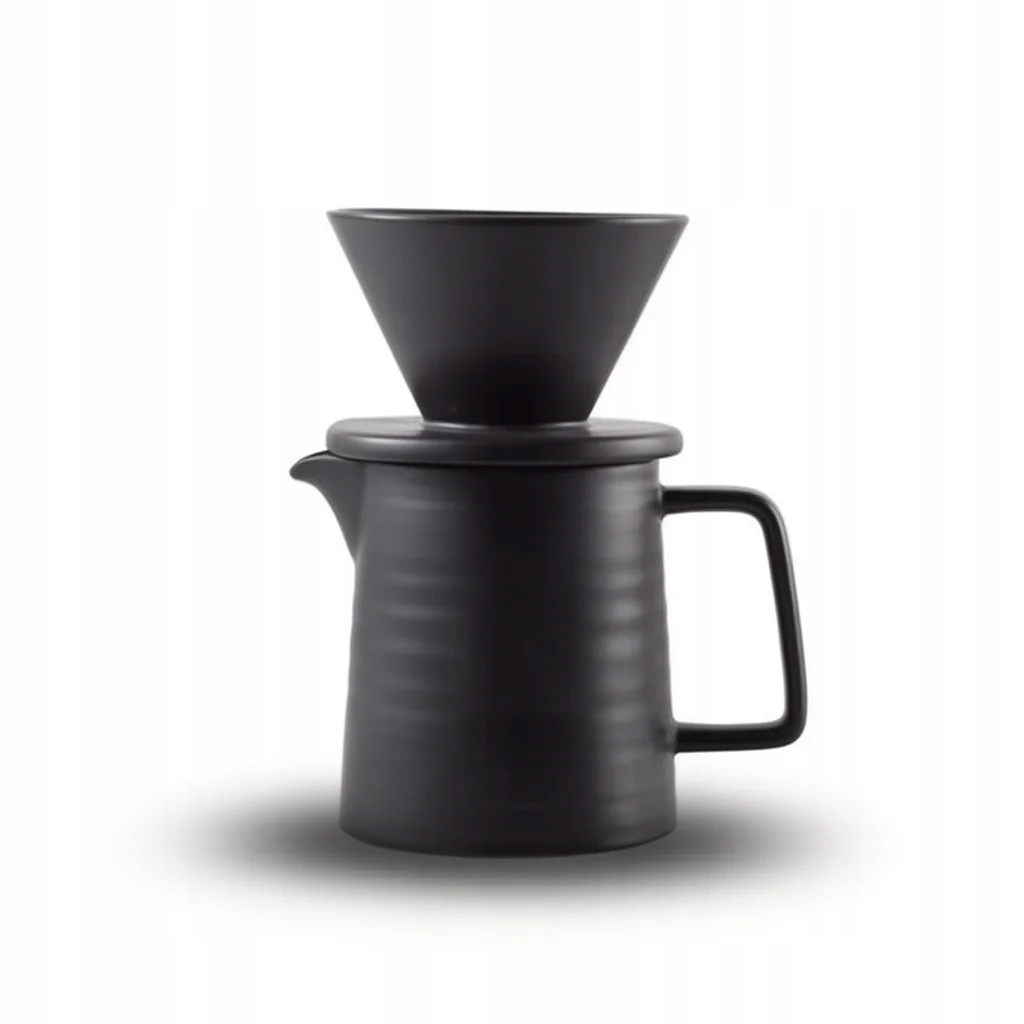 Dripper do kawy Acheron zestaw ceramiczny Czarny