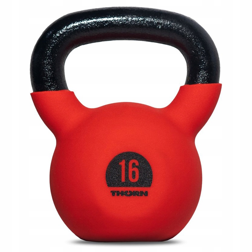

Kettlebell żeliwny Thorn+Fit 16kg z gumową powłoką