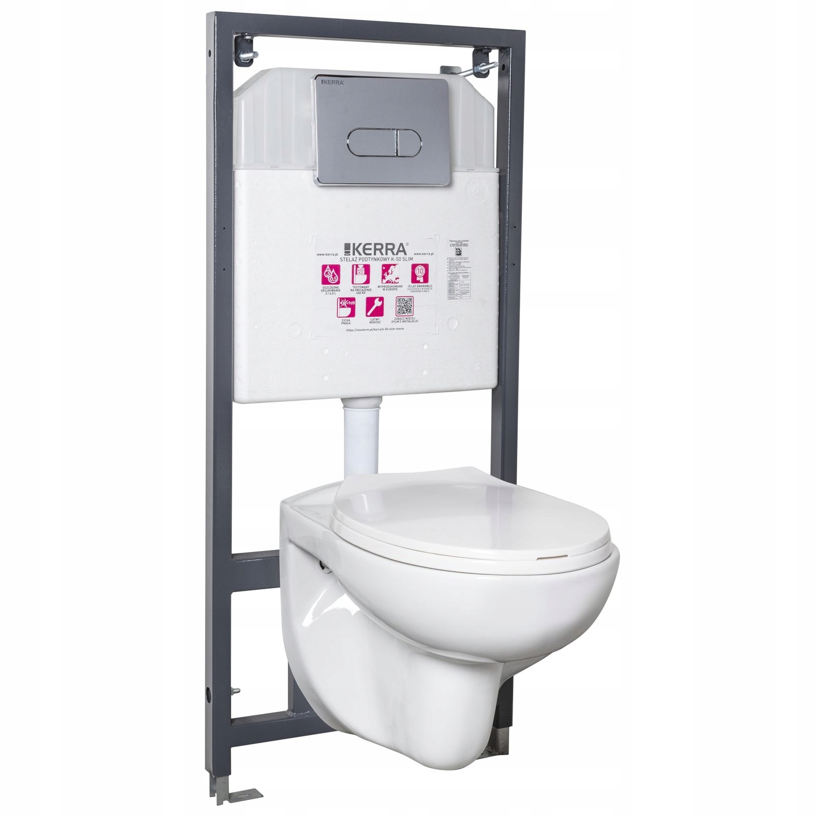 Zestaw podtynkowy Wc Doris/Pacific Chr
