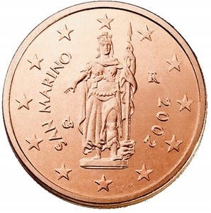 San Marino 2 Eurocent 2004 Mennicza (UNC)
