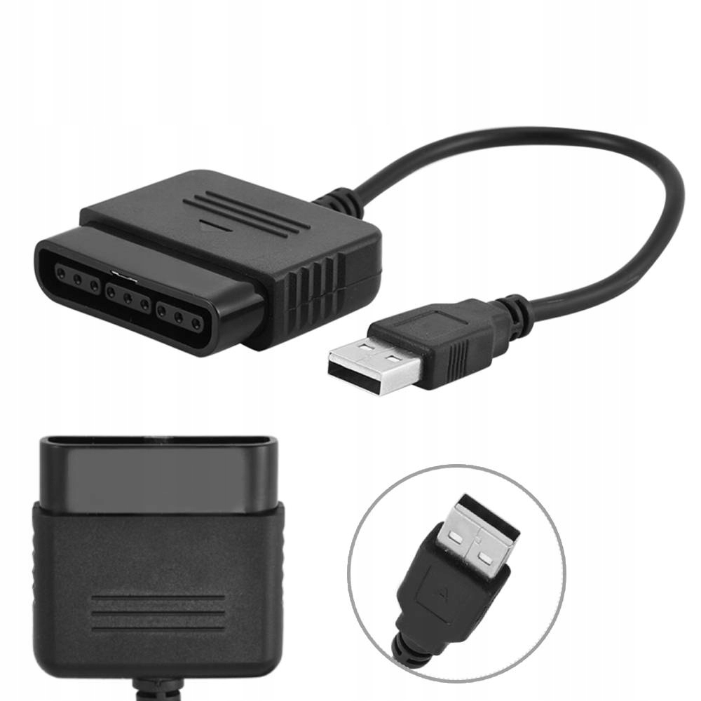 ADAPTER KONWERTER KONTROLER PADA PS2 DO USB PC PS3