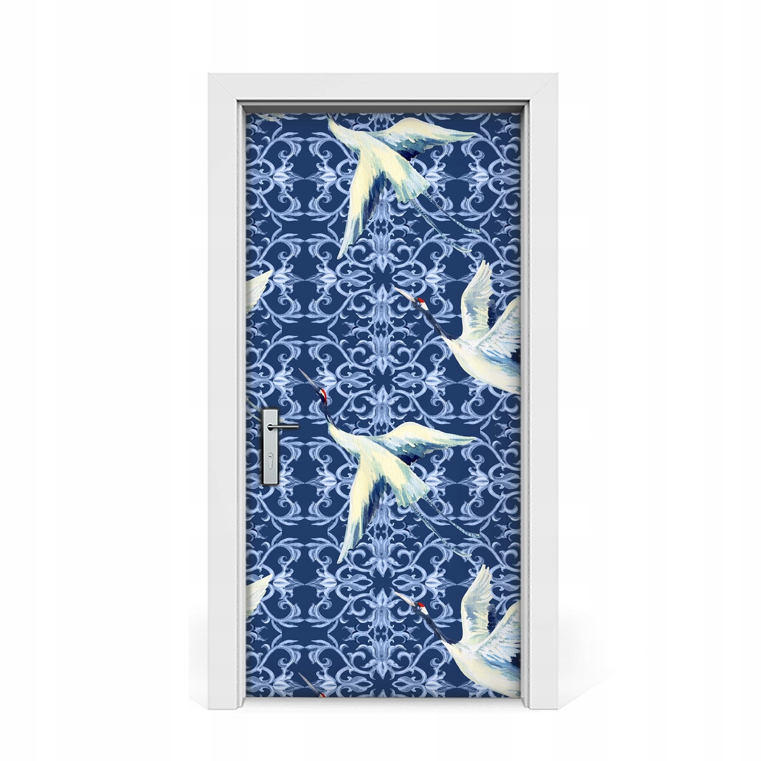 

Naklejka na drzwi okleina Chińskie żurawie 95x205