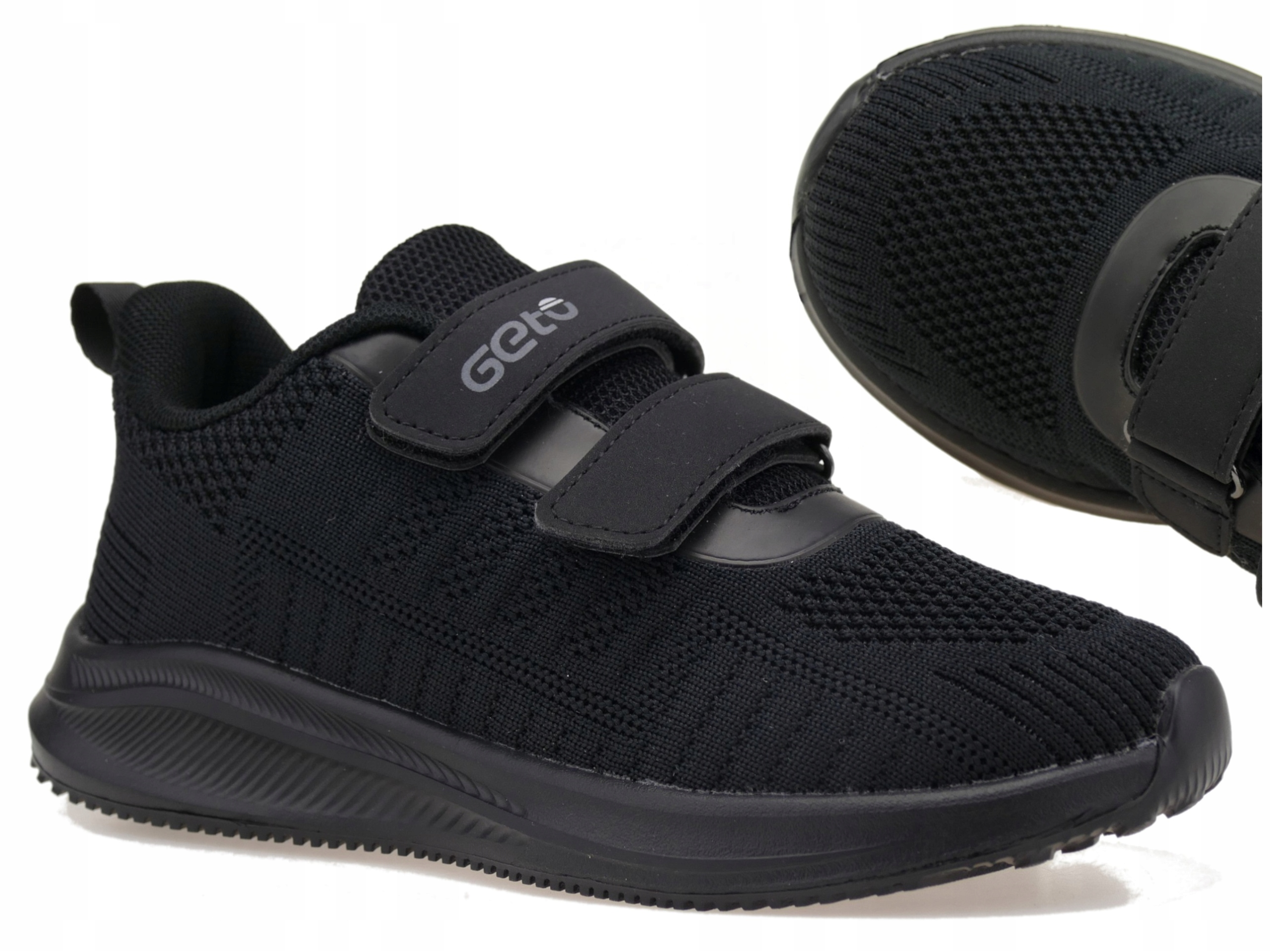 ADIDASY CHŁOPIĘCE BUTY DZIECIĘCE SPORTOWE TRAMPKI CZARNE SIATKA R. 33