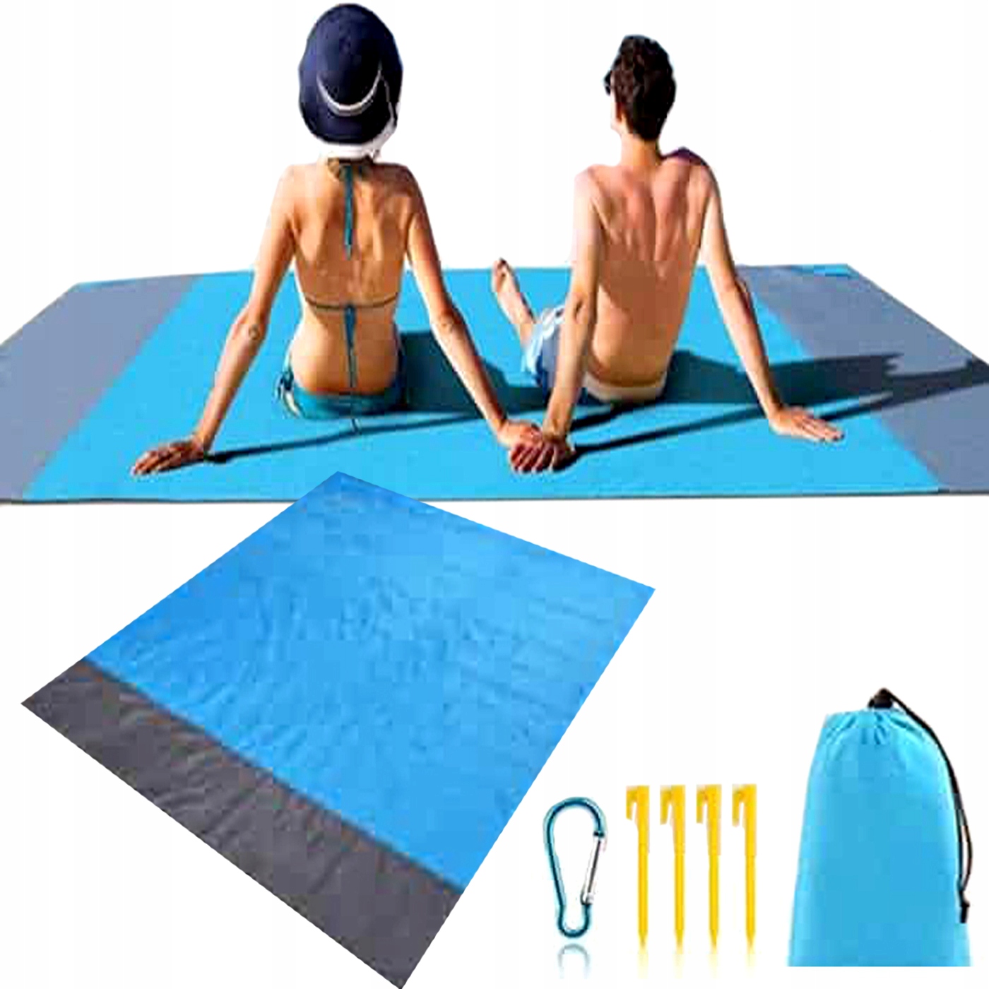 

Koc Piknikowy Plażowy Mata 200x210 Wodoodporny 37