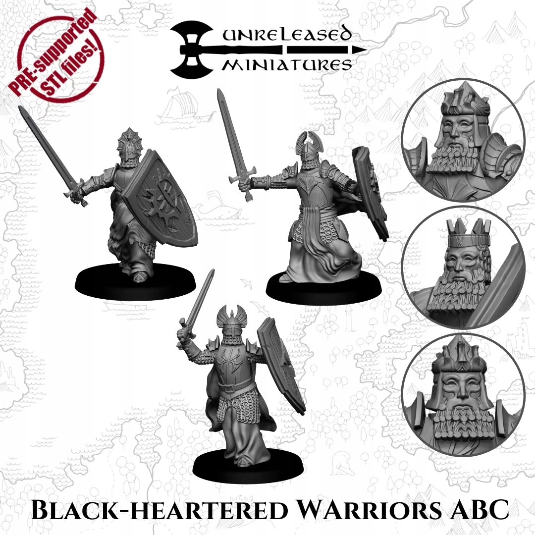Black-Heartered Warriors x6 - minifakturapl