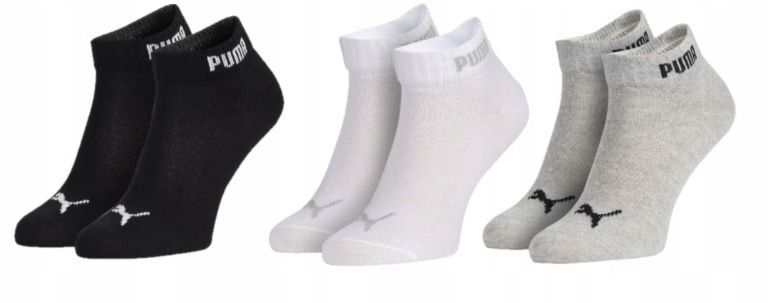 

Puma Za Kostkę Skarpety 3 Pack Quarter 39-42