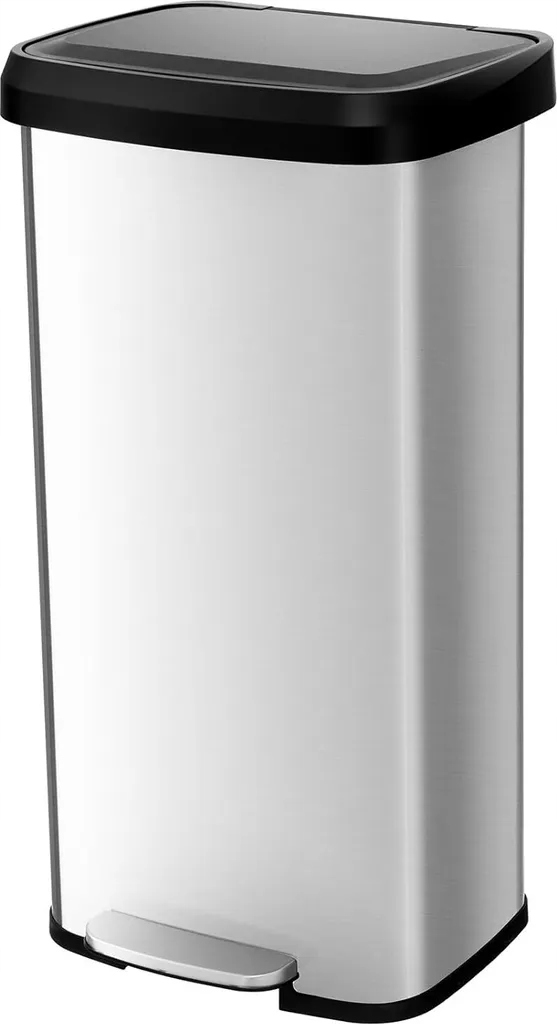 Levně Koš 68 L Nerezová Ocel, Tiché Zavírání, Pedálový Costway