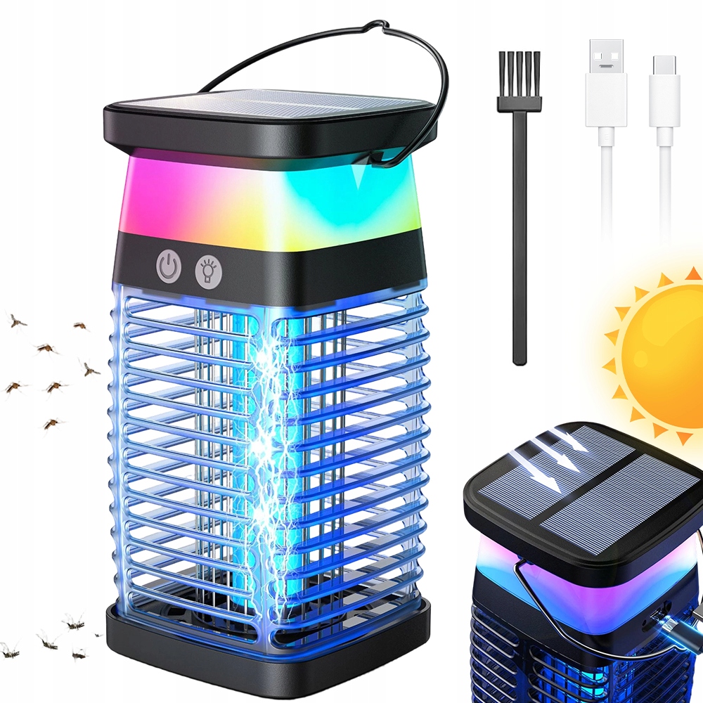 Ovadobojná solární lampa IP68 Diodové světlo 2000V na gril Balkon