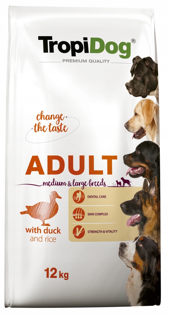 Tropidog Premium Adult Medium Large Duck 12kg