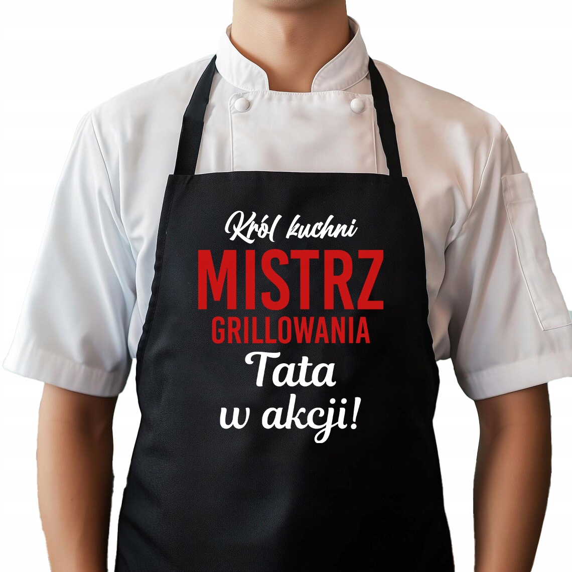 Pánská Zástěra Černá Dárek ke Dni otců pro tatínka Otce Mistr Grilování