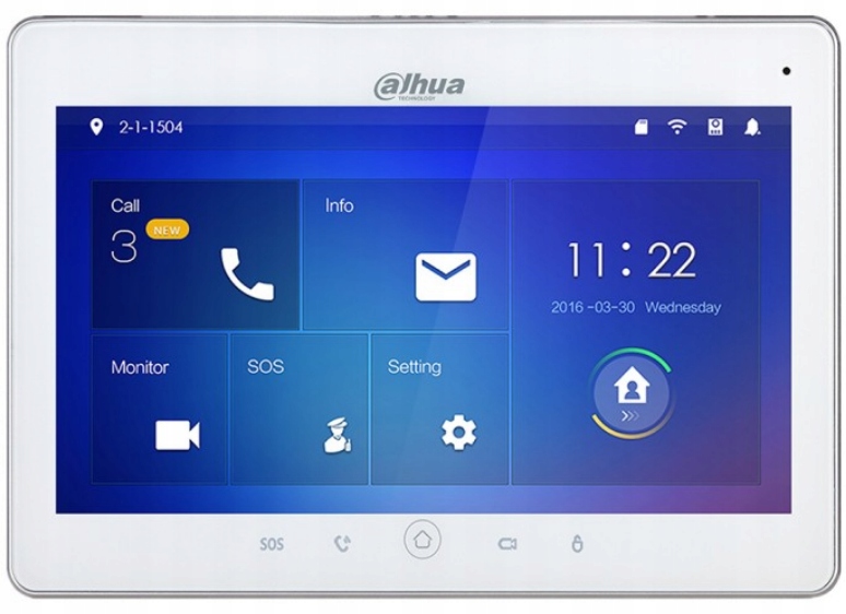 Vnútorný Ip panel VTH5221DW-S2 Dahua Videovrátnikový monitor