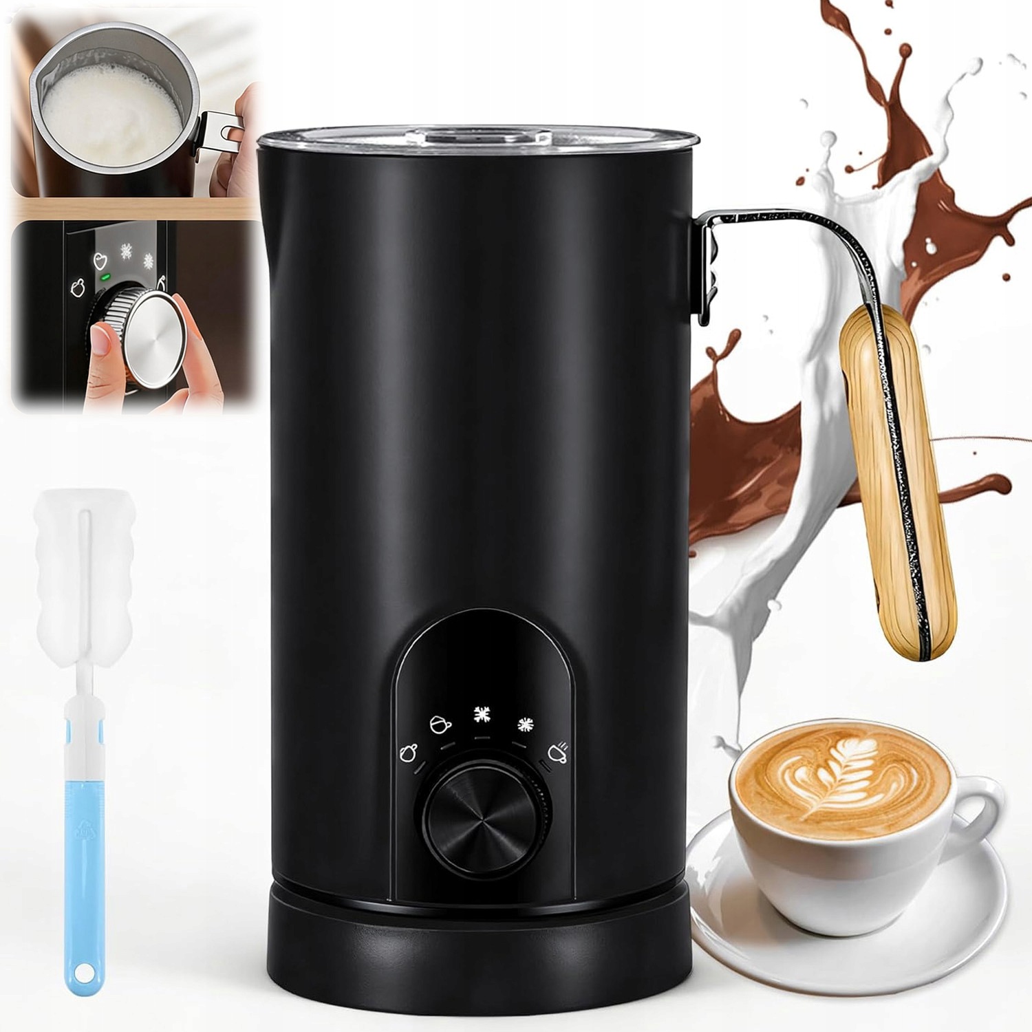 Elektrický Napěňovač Mléka Na Kávu 500 W 350 ML Multifunkční Bpa Free 5V1