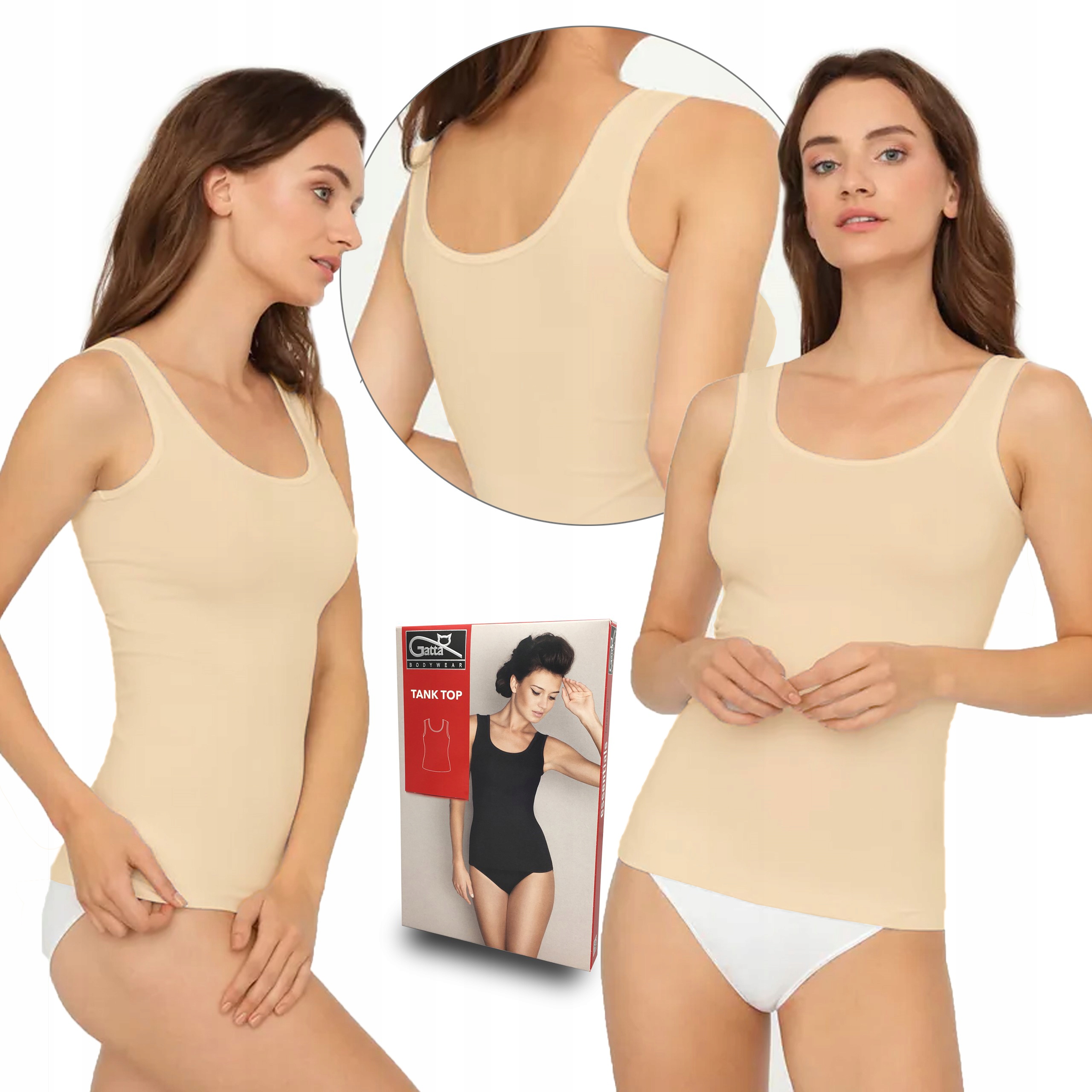 

Gatta Tank Top koszulka na ramiączkach, natural, M