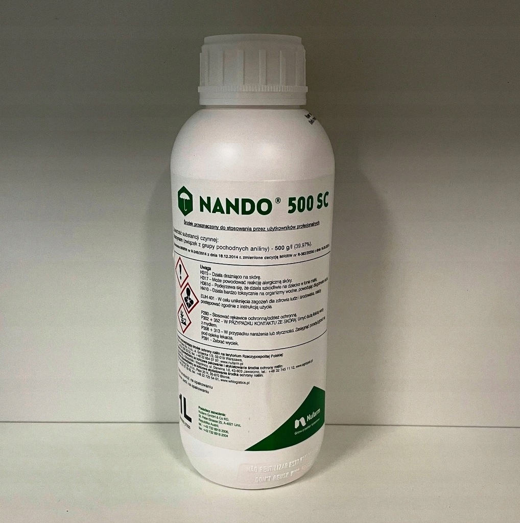 Nando 500SC 1L ochrona przed alternariozą i zarazą ziemniaka