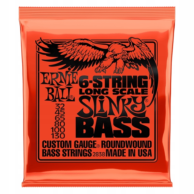 Struny pro basovou kytaru Ernie Ball Eb 2838 (32-130)