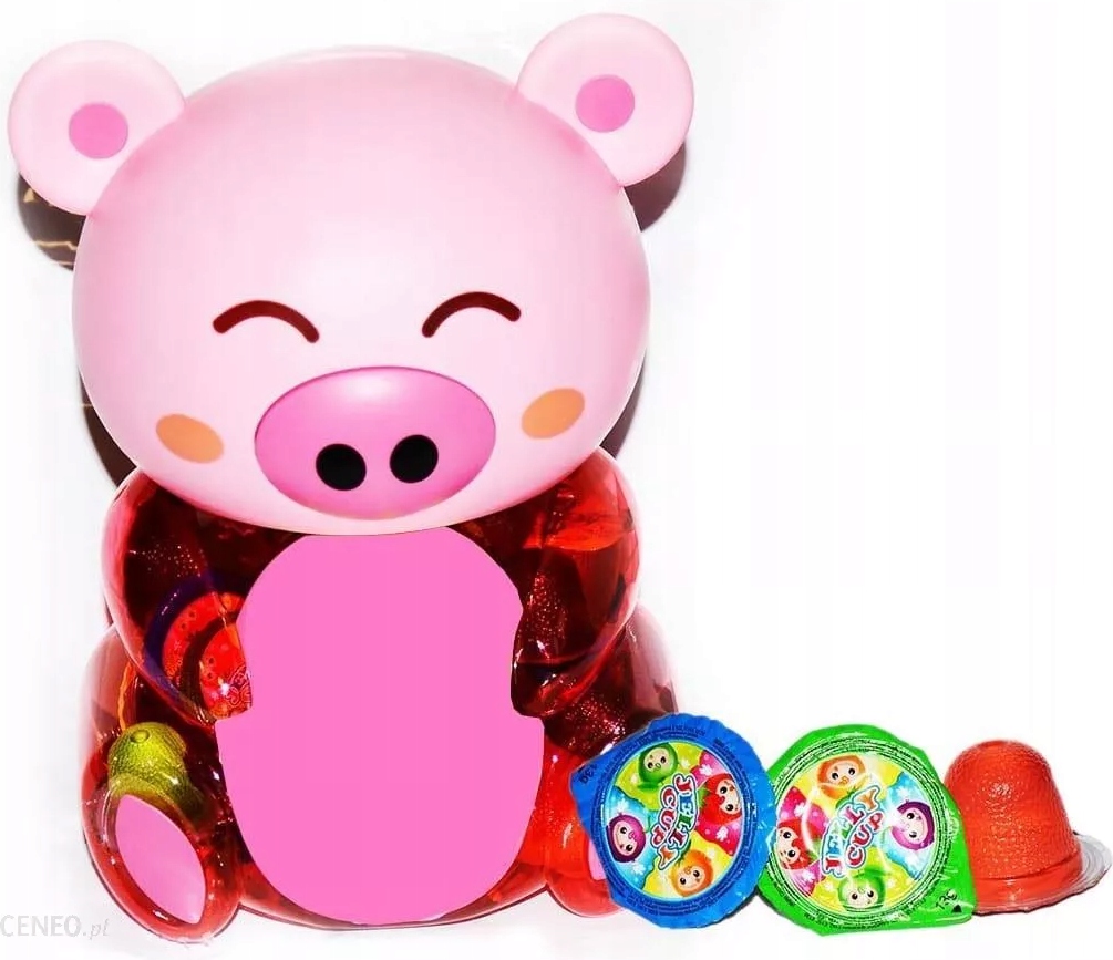 Želé Bonbony Prasátko Jelly Cup pokladnička 100 kusů 1300 g