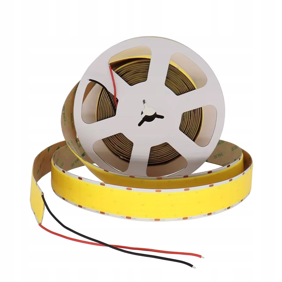 Led Cob páska biela studená široká výkonná 1600 diód/m 12V 30mm IP20 rolka 5m