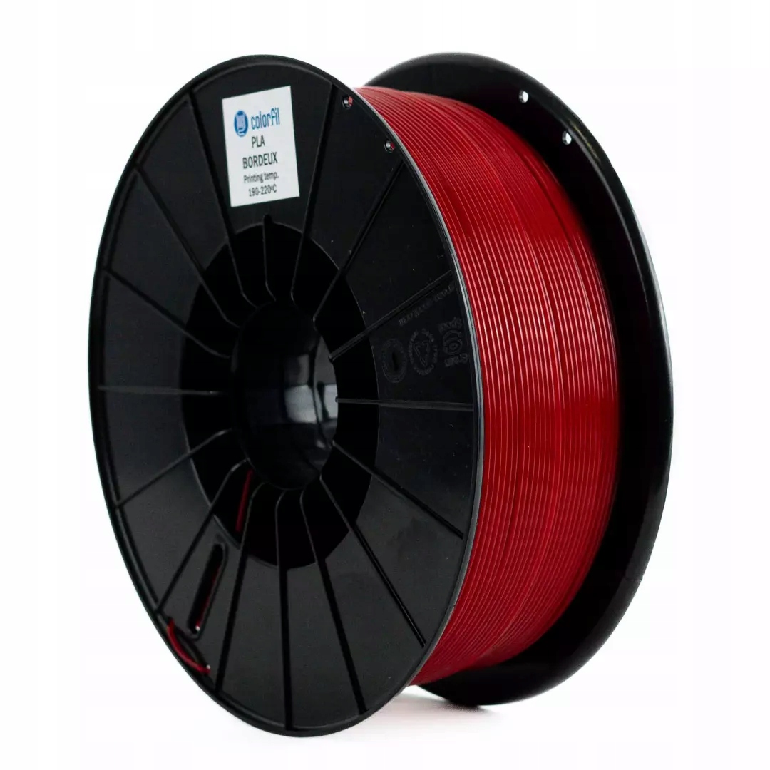 Filament Pla Colorfil Bordeaux (Bordový) 1.75 mm 9 kg