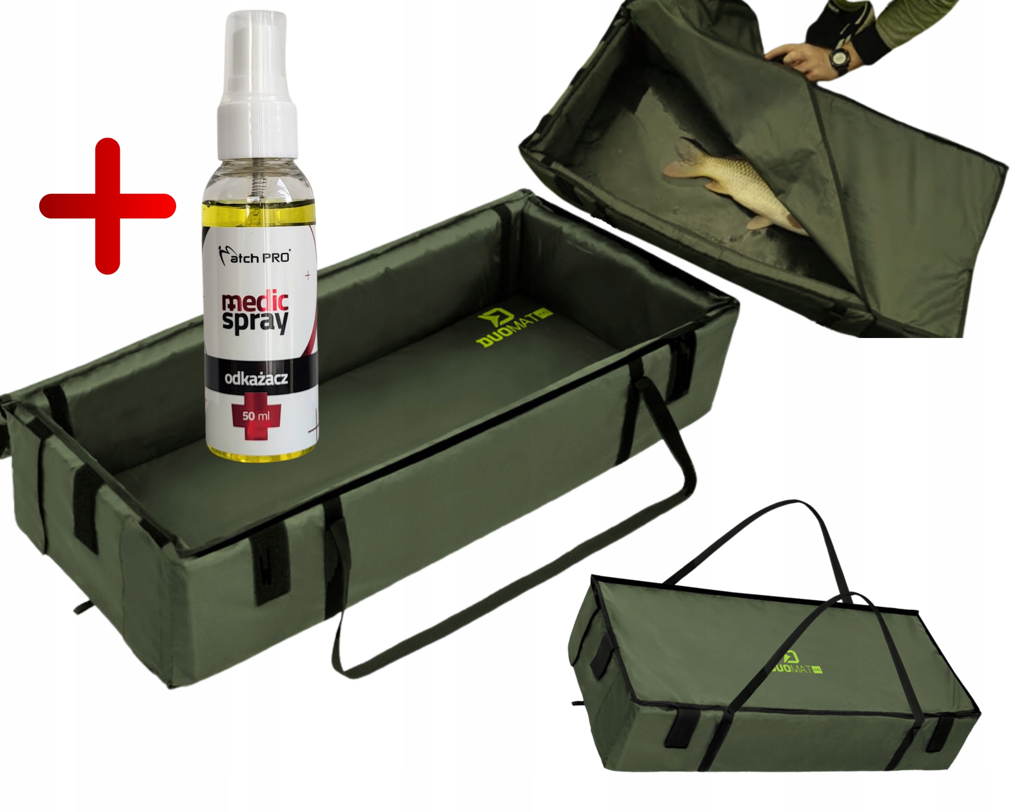 Szybkoschnąca Gruba, Duża Mata karpiowa pod ryby Delphin DuoMAT XXL