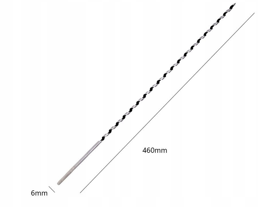 SET DE BĂGURI PENTRU LEMN 460mm BORGHITĂ 6-25mm 6el Direcția de rotație Rigla mâna dreaptă