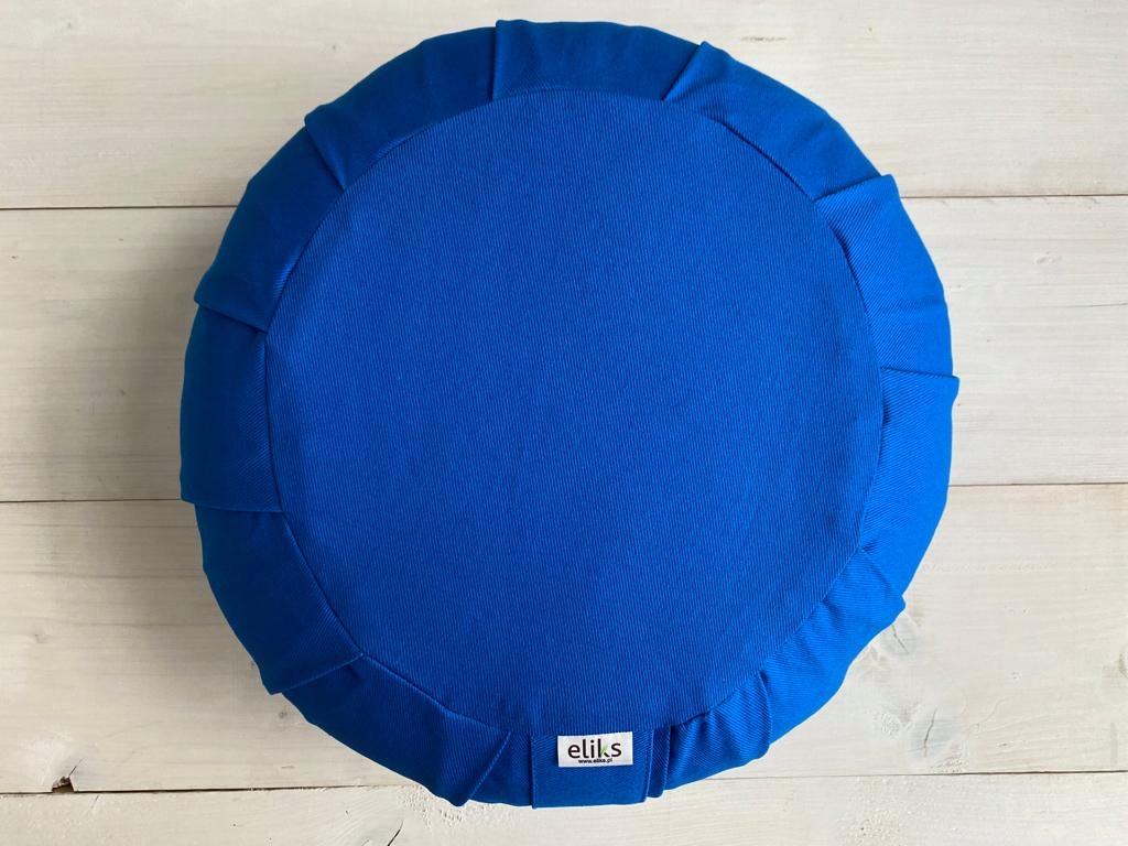 Zafu polštář pro Meditaci s Pouzdrem, modrý