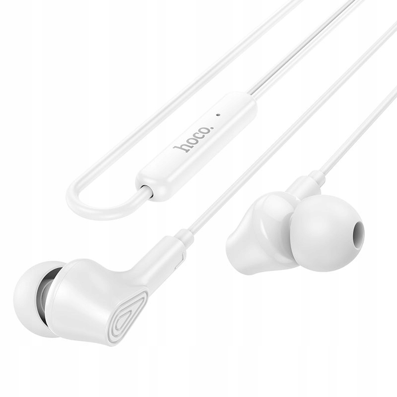 Słuchawki przewodowe douszne Jack 3,5 mm Hoco M102 białe