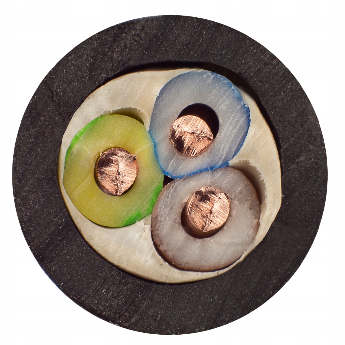 Kabel przewód ziemny zewnętrzny UV YKY 3x2,5 100m Przekrój żyły (mm²) 2,5