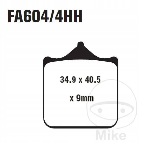 Brzdové doštičky predné Ebc FA604/4HH