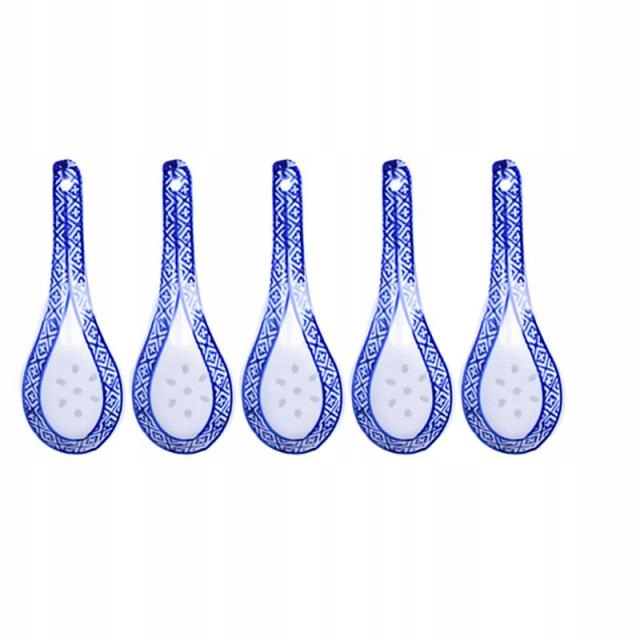 

Łyżki ceramiczne Łyżka do Zupy ramen Chińskie 5szt