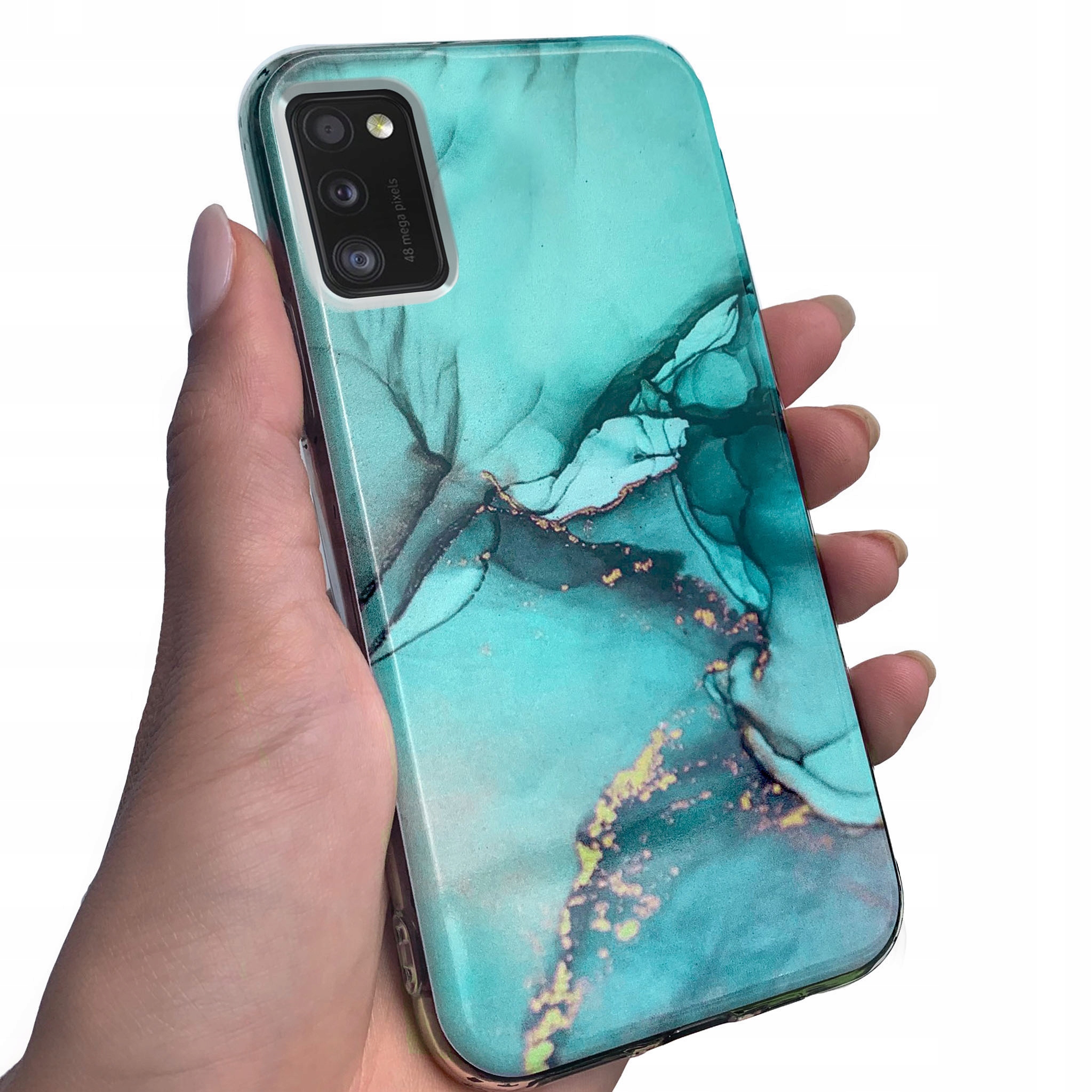 

Grube etui 2MM do Samsung A41 + Szkło 3D