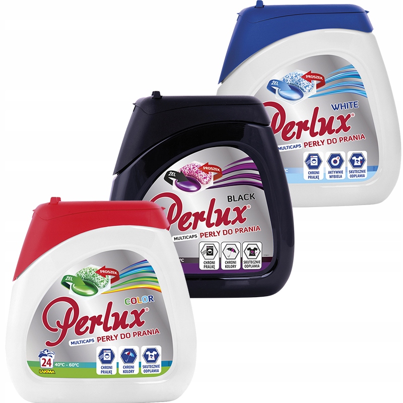 

Perlux kapsułki do prania białe kolor czarne 72szt