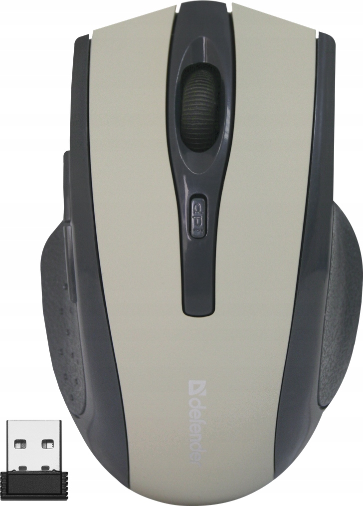 

Bezprzewodowa myszka optyczna ergonomiczna szara