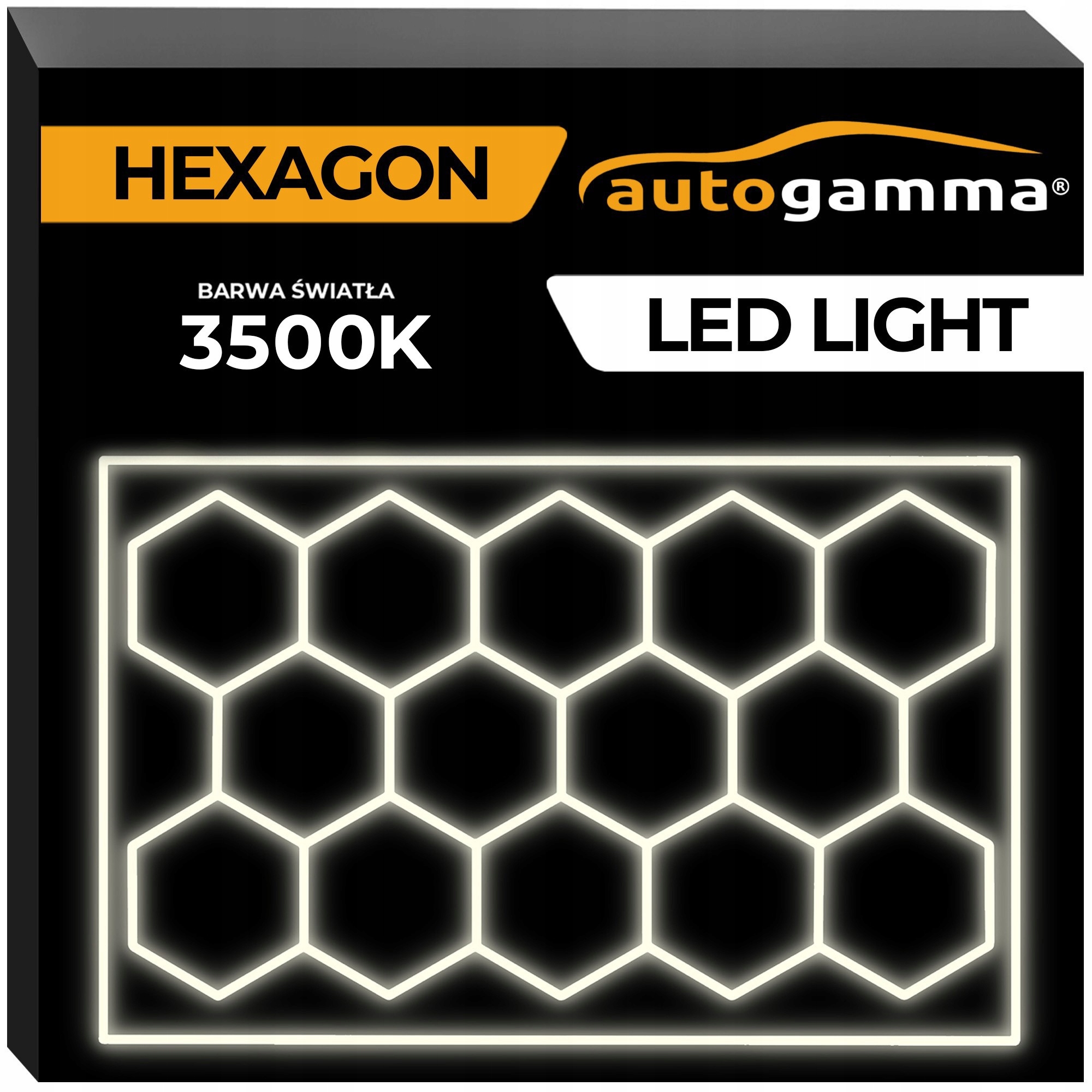 Led lampa Garáž Dílna Domov Osvětlení Panel Hexagon 243x483 cm 3500-4000K