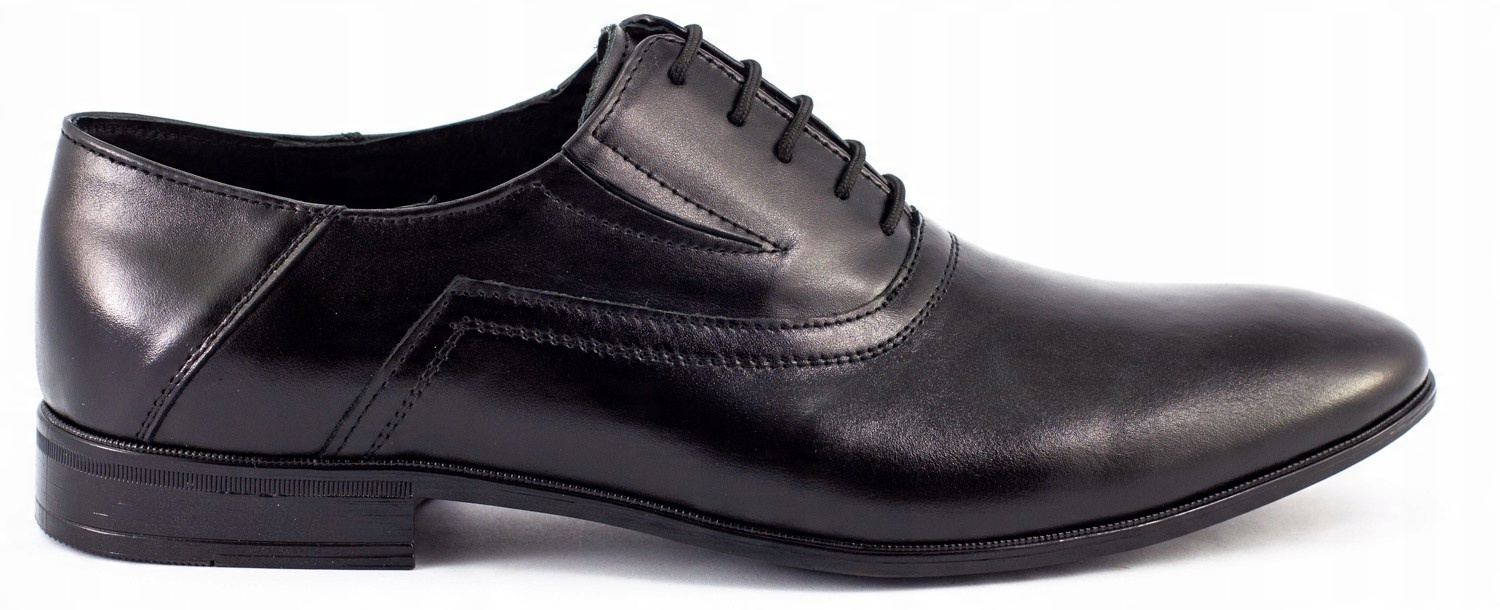 

Buty Wizytowe Męskie Skóra Polskie 291 Czarny 43