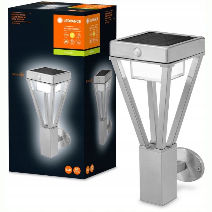 Ledvance Solárne záhradné svietidlo s pohybovým senzorom 6 W