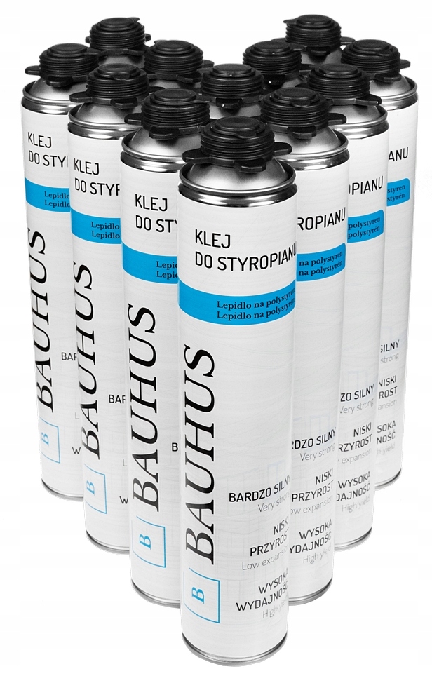 Lepiaca Pena Na Polystyrén 710 ml Eps Xps silná pena Bauhus sada 12 kusov