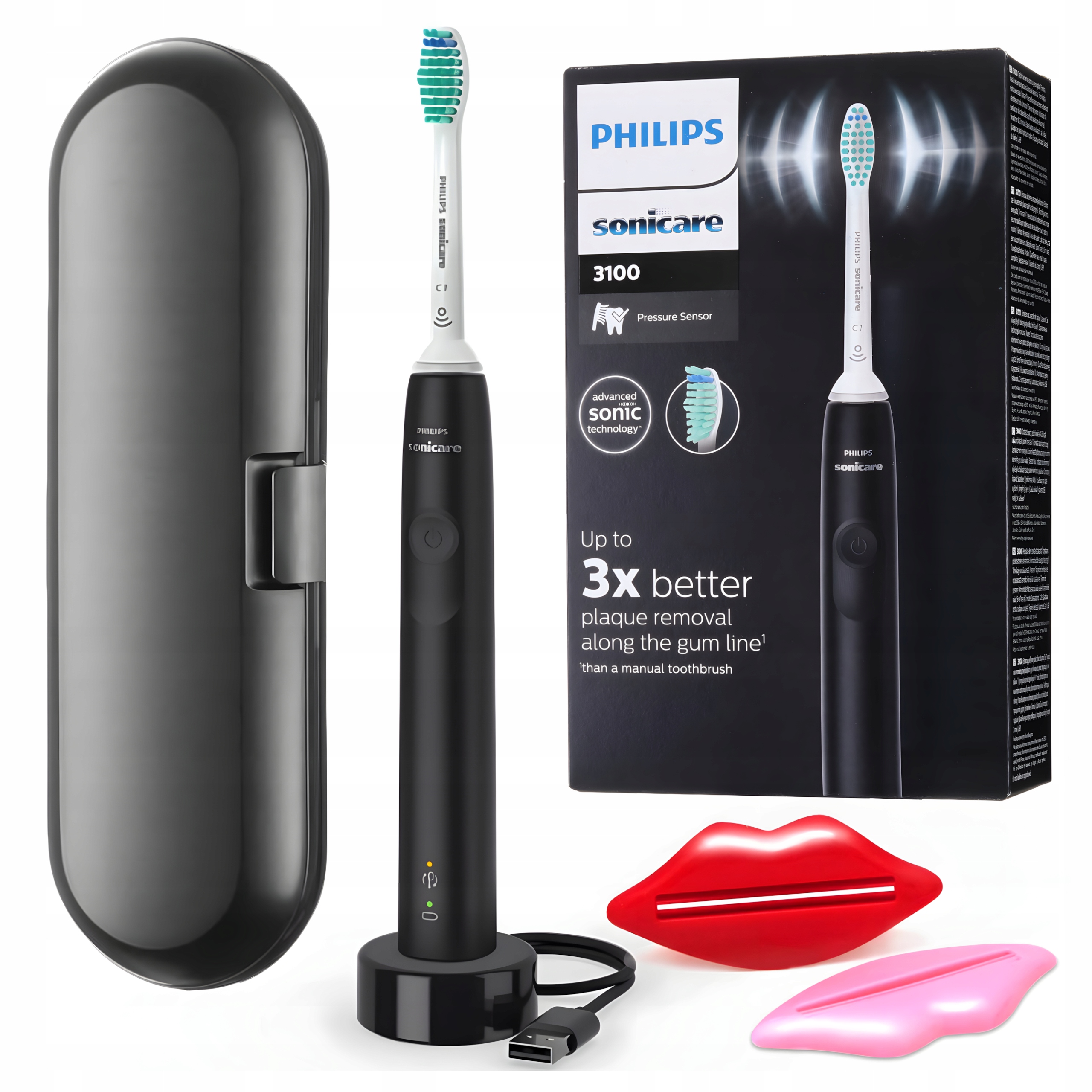 Philips Sonicare Szczoteczka Soniczna do Zębów HX3671/14 Czarna Etui