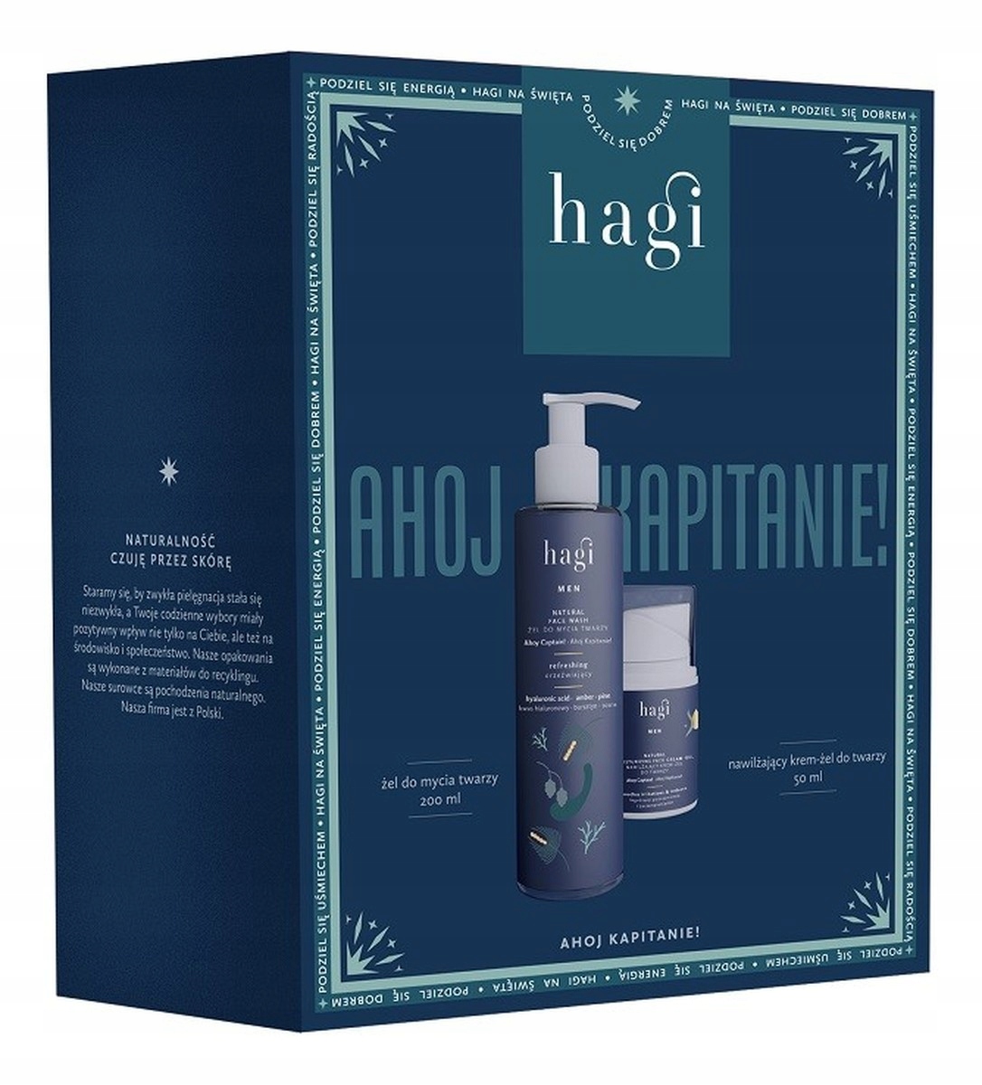 Hagi Ahoj Kapitáne! Sada gel na mytí obličeje 200 Ml krém-gel 50 ml